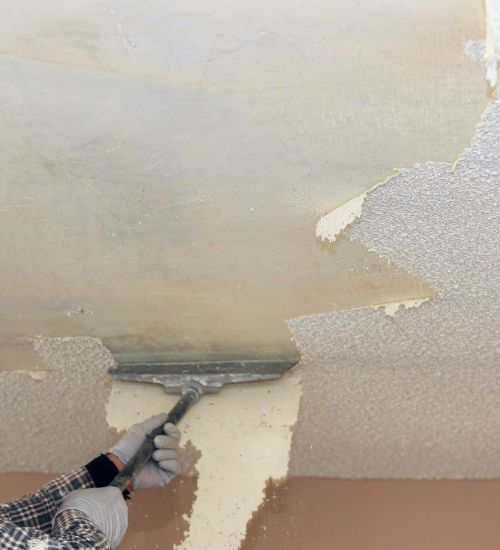 removal of popcorn ceiling